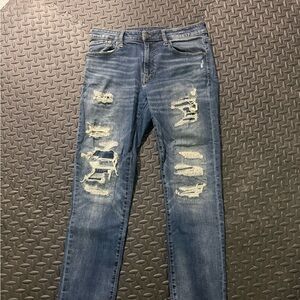 American Eagle Outfitters Blue Distressed Men Jeans